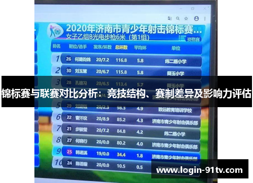 锦标赛与联赛对比分析：竞技结构、赛制差异及影响力评估